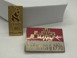 Lot of 2 1996 Atlanta Official Olympics Olympic Games Gold and Pink/White - $9.89