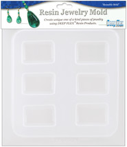 Resin Jewelry Reusable Plastic Rectangle Mold 6.5 X 7 Inches - $29.85