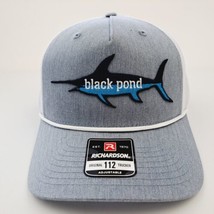 Black Pond Swordfish Fishing Patch Mesh Snapback Richardson 112 Cap Hat  - £22.69 GBP