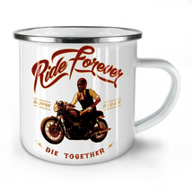 Ride Always Cool Biker NEW Enamel Tea Mug 10 oz | Wellcoda - £20.27 GBP