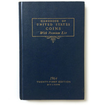 Handbook of United States Coins With Premium List, 21st Edition, 1964, Blue Book - $11.02