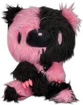 Gloomy Bear Pink &amp; Black Fur 7&quot; Sitting Plush Doll Mori Chack Licensed NEW - £14.56 GBP
