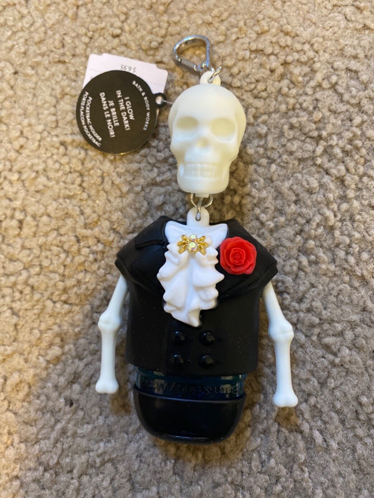 Bath &amp; Body Works RARE Limited Edition Skull Pocketbac Sanitizer Holder ... - $23.19