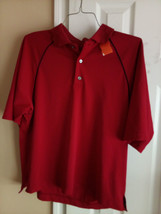 Footjoy men&#39;s shirt – red, short sleeve - $25.00