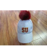 Shaw University Pom Pom Hat HBCU Baseball Cap Hat Shaw Bears - $19.60