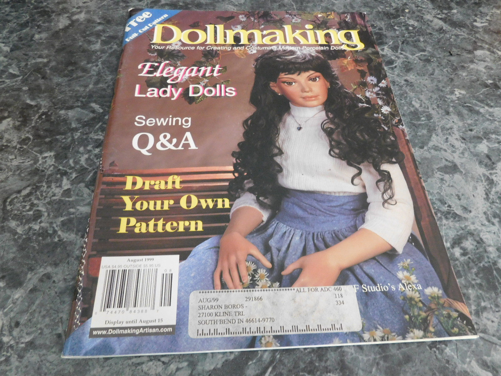 Dollmaking Resource for Makers Magazine August 1999 - $2.99