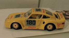  Burago Porsche 959 Raid Yellow 1:24 Scale Diecast Rare - $19.80