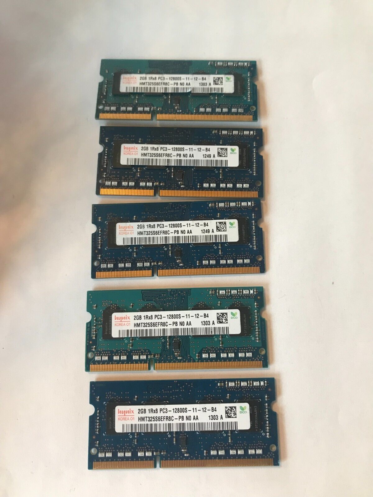 10GB (2GBx5) Hynix laptop RAM 1Rx8 PC3-12800s-11-12-B4 HMT325S6EFR8C PB NO AA - $13.99