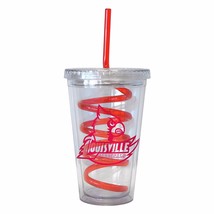 NCAA Louisville Cardinals 16 oz Double Wall Acrylic Tumbler with Swirl S... - £5.56 GBP