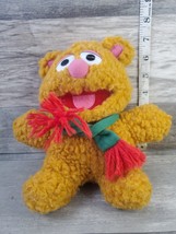 Vintage 1987 8&quot; Baby Fozzie Bear Stuffed Plush Jim Henson Sesame Street Muppets - £7.68 GBP
