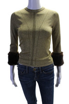 Juniors&#39; Vanilla Star Long Sleeve Square Next Lurex Top, Girl&#39;s, Size: M... - $17.49