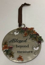 Ganz Blessed &quot;Blessed beyond measure&quot; Ornament - 2.5&quot; - £9.43 GBP