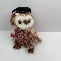 Ty Beanie Baby SMARTY Owl Class of 2004 Plush Stuffed Animal - £3.89 GBP