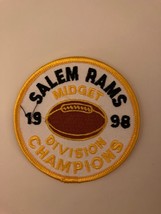 1998 Salem Rams Football Midget Division Champions Patch Souvenir Badge - $15.00