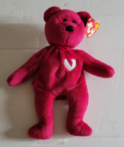 Valentia Ty Beanie Babies Collection Bear Red Cute Valentines Day Love - £7.06 GBP