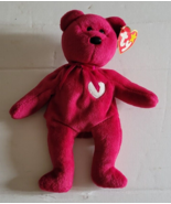 Valentia Ty Beanie Babies Collection Bear Red Cute Valentines Day Love - £7.07 GBP