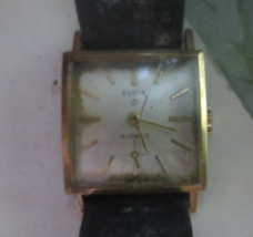 Vintage Men&#39;s Elgin 19 Jewel Grade 732 Wrist Watch 10K Gold Filled Manual - £94.96 GBP