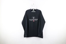 Vtg Y2K 2001 Mens M Faded Spell Out Oakland Raiders Football Long Sleeve T-Shirt - £31.11 GBP