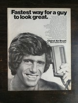 Vintage 1971 Clairol Air Brush Full Page Original Ad 324 - £5.46 GBP