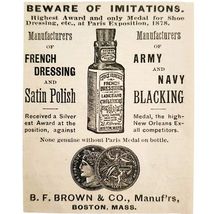 Brown&#39;s French Dressing 1894 Advertisement Victorian Paris Exhibition AD... - $28.07 CAD