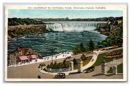 Gateway to Victoria Park Niagara Falls Ontario Canada 1929 WB Postcard U2 - £1.52 GBP