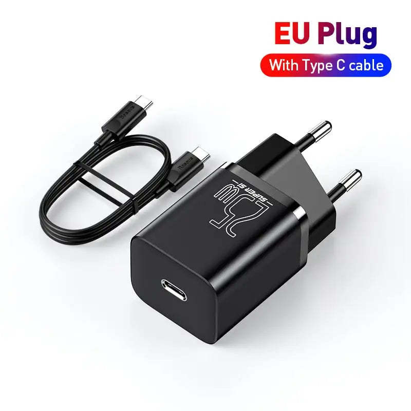 Baseus USB C Charger 25W Support Type C PD Fast Charging Portable Phone Charger  - $24.02 - $25.32