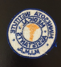 Vintage 70s Minnesota Institute of Medical Assistants (MIMA) patch image 2