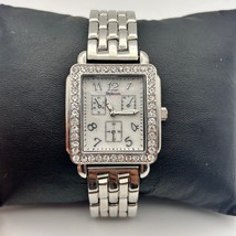 Style &amp; Co. Silver Tone Mother Pearl Crystals 32mm Women’s Watch - $381.77 MXN