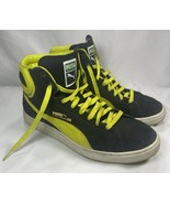 Men Size 9 - PUMA Lime Green &amp; Black Men&#39;s High Tops Sneakers Tennis Shoes - $27.77 CAD