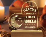 Gifts For Grandma In Spanish, Regalos Para Abuela Acrylic Night Light, S... - $31.99