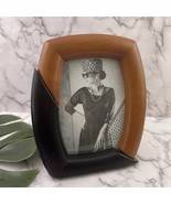 Portfolio Vintage 90s Asymmetrical Picture Frame Black Wood Chunky Decor - $28.70