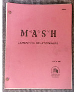MASH: CEMENTING RELATIONSHIPS Original 1980 Television Script Davis &amp; D.... - £60.17 GBP