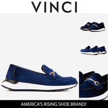 The Milan Navy Blue Leather Women Sneaker image 3