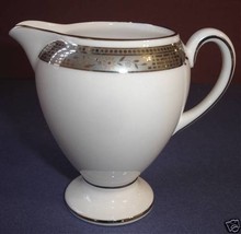 Wedgwood Marcasite Creamer Globe Shape Platinum Trim Made in England New - £13.68 GBP