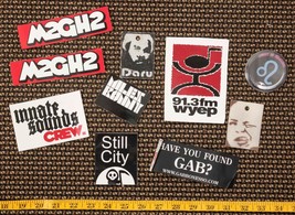 Lot of Early Mid 2000&#39;s Jazz Hip Hop Decals and Tags Pittsburgh agk - $16.57