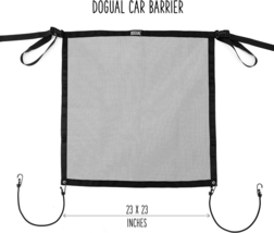 Dog Car Net Barrier Universal Sturdy Mesh Black 23&quot; x 23&quot; For SUVs Cars ... - £16.39 GBP