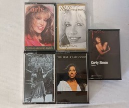 Lot of 5 Carly Simon Audio Cassette Tape Music - My Romance Torch Anticipation - £14.93 GBP