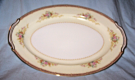 HTF Noritake &quot;Rose pattern&quot; 14-inch Platter-Japan-red, gold floral-RO6 - £35.26 GBP