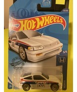 2020 Hot Wheels #123/250 88 Honda CR-X #5/5 Honda White /W Gold Rims  - £6.65 GBP