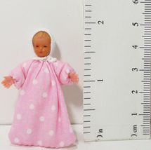 Tiny Baby Doll Lt Pink Sleep Bag 08 0231P Caco Dollhouse Miniature - £11.00 GBP