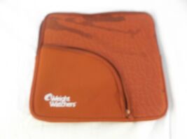 Weight Watchers Red Organizer Carrying Case Tablet Scale Print Zip-able ... - $11.30