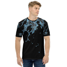 New Men&#39;s XS-2XL Jersey Tee Shirt Medium Weight Regular Short Sleeve Bla... - £20.67 GBP+