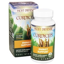 Fungi Perfecti Host Defense Cordyceps Energy Support, 60 Vegetarian Capsules - £21.05 GBP