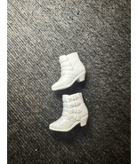 Mattel Barbie White 4 Buckle Boot with Short Heel Signed “B” - $97.88 MXN