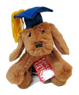 Gund Graduation Puppy Dog PUDDLES Blue Cap 60080 Stuffed Animal School G... - £9.26 GBP