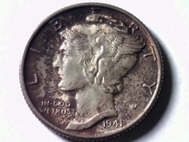 1941 Mercury Dime Gem Uncirculated+ Full Split Bands Gem Unc.+ Fsb Nice Coin - £45.82 GBP
