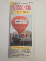 Wisconsin Road Map USA Folding Paper State Parks  - $92.82 MXN