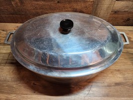 MIRACLE MAID Vintage Oval Roaster With Lid - Cast Aluminum, 6 Quart With... - £45.53 GBP
