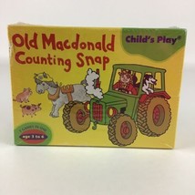 Old MacDonald Counting Snap Card Games Preschool Vintage 1976 NEW SEALED - £32.16 GBP