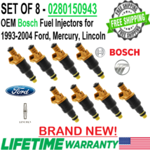 New Upgraded Bosch Oem x8 4hole 19LB I Vgen Fuel Injectors For 93-04 Ford Mercury - £447.18 GBP